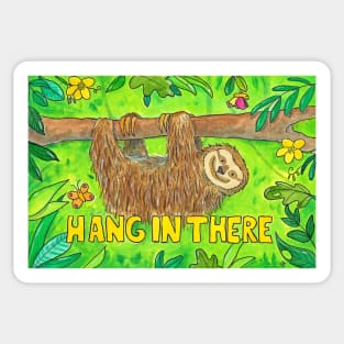 Hang in there - Sloth Sticker
